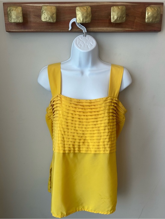Chagall Tops - 🟢 5 for $25 🟢 Vintage Y2K Sunshine Yellow Pleated Cami Tank Size 10
